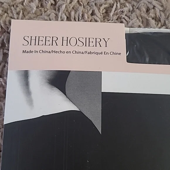 NANETTE LEPORE Sheer Hosiery Black Size C-D - Picture 3 of 6